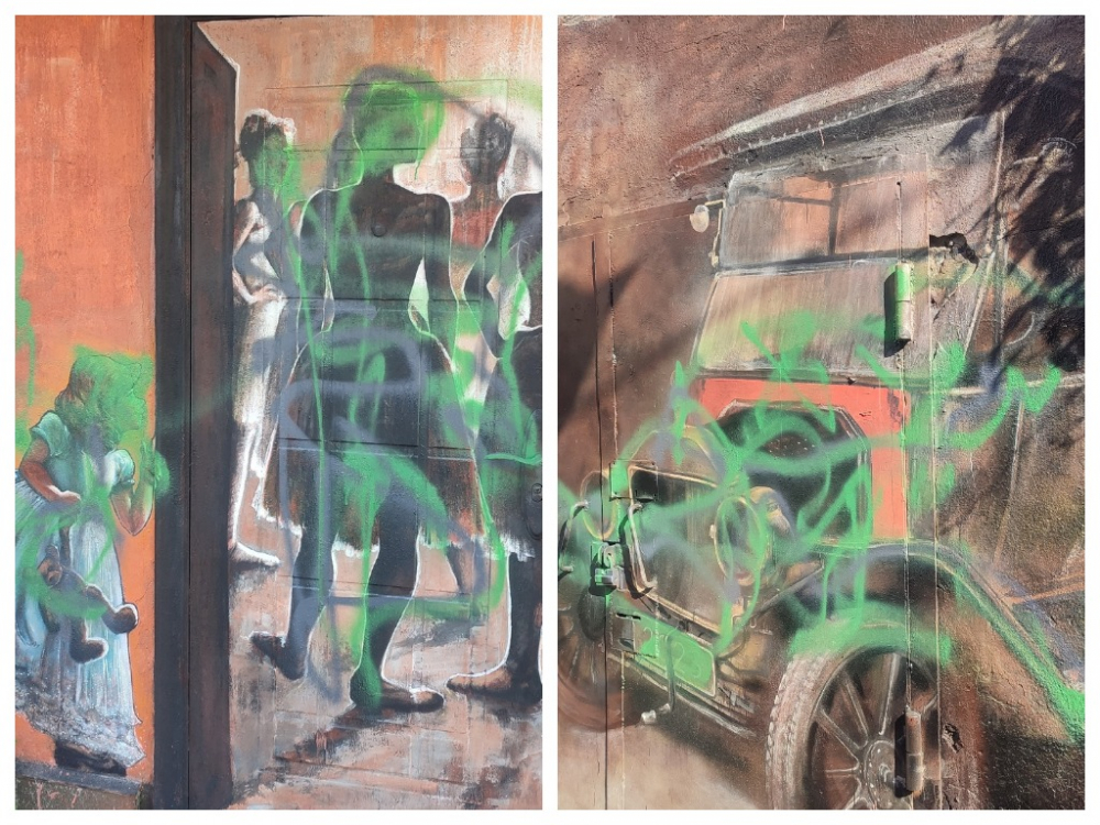 В Ростове нашли вандала, который испортил работы уличных художников