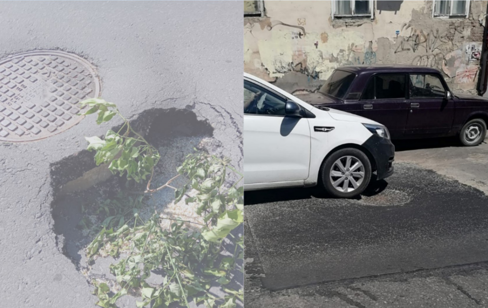 После публикации «Блокнот Ростов» власти устранили яму, которая образовалась на улице Тургеневской