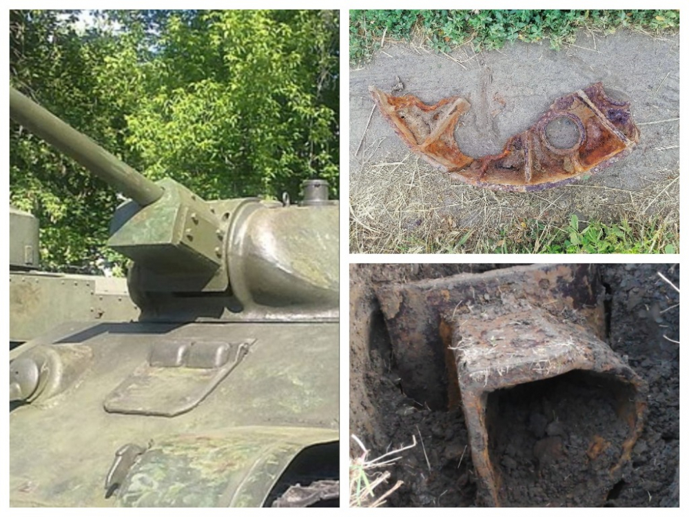 В Ростовской области нашли обломки советского танка Т-34