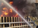 В Азове после атаки БПЛА горит резервуар с нефтепродуктами 