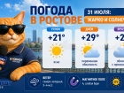 Жара без осадков ожидается в Ростове-на-Дону 31 июля