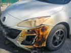 Зумеры подожгли пух и спалили автомобиль в Ростове