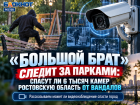 «Большой брат» следит за парками: спасут ли 6 тысяч камер Ростовскую область от вандалов