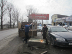Незаконные баннеры и рекламные щиты ликвидировали в Октябрьском районе Ростова
