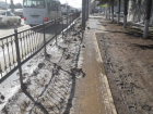 Житель Ростова взбунтовался из-за засыпанного грязным снегом тротуара 