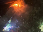 В Ростове ночью сгорел силовой кабель в гаражах на Нансена