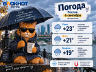 Дождливо и до +23 градусов будет в Ростове 6 сентября