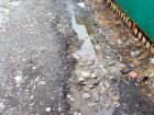 "Адовые ямы" появились на новой дороге в Ростове после сильного дождя