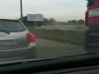 Мелкая авария на трассе под Ростовом создала многокилометровую пробку