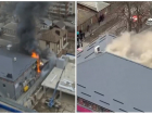 Крупный пожар тушат в Ростове рядом с ЖК «Красный Аксай»