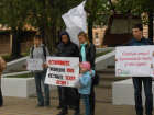 В Ростове в парке строителей прошел пикет против выселения театра кукол