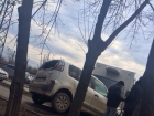 В Ростове на Нансена из-за лобового ДТП образовалась пробка в обе стороны