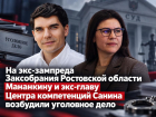 Уголовное дело возбудили на экс-зампреда Заксобрания Ростовской области Мананкину и экс-главу Центра компетенций Санина 