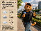 В Ростове 10 августа жара немного отступит, но придет дождь
