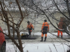 Укладка горячего асфальта на снег в Ростове попала на фото