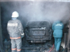 Беспощадное пламя уничтожило станцию техобслуживания вместе с автомобилем в Ростовской области