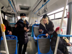 В автобусах Ростова поймали нарушителей масочного режима