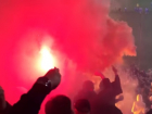 На матче «Ростова» болельщики зажгли фаеры и дымовые шашки