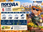 Тепло и пасмурно: какая погода ждет Ростов 5 октября