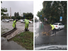 В Ростове коммунальные службы продолжают бороться с ливнем