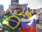 Тысячи ярких фанатов прилетели в Ростов из Бразилии на ЧМ