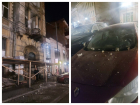 В Ростове кирпичи с разрушающегося «Дома с ангелами» разбили автомобиль