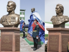 Памятники трем великим полководцам открыли на крупнейшей военной базе Ростовской области