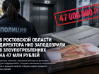 Директора НКО заподозрили в злоупотреблениях на 47 млн рублей в Ростовской области