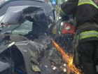 Жуткое ДТП с вырезанием из покореженных автомобилей пассажиров в Ростовской области попало на видео