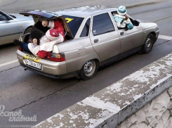 Полицейские оштрафовали ростовчанина, возившего Деда Мороза в багажнике автомобиля