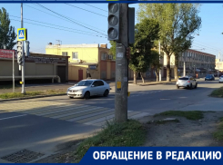 В Ростове уже несколько месяцев не работает новый светофор