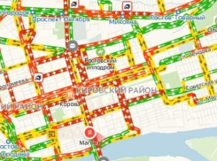 Дороги в Ростове-на-Дону загружены сильнее, чем в большинстве российских городов