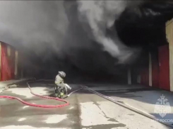 Пожар на рынке «Альтус» под Ростовом полностью потушен