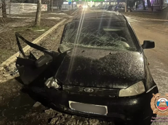 Школьники на родительской машине врезались в дерево в Ростовской области