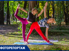 Красотки из Ростова показали мастер-класс по спорту на свежем воздухе