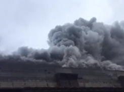 Над Новочеркасской ГРЭС взвился огромный столб черного дыма