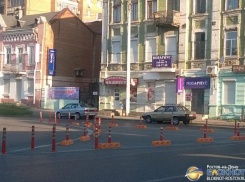 В Ростове на островках безопасности установили делиниаторы