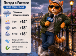 Первый день лета в Ростове пройдет под облаками и дождями