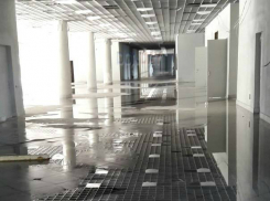 Строящийся стадион «Ростов-Арена» не выдержал напор водной стихии