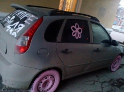 «Розовое» издевательство над иномаркой шокировало девушку-"зайку» в Таганроге