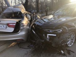 При столкновении двух иномарок погибла пожилая жительница Ростова