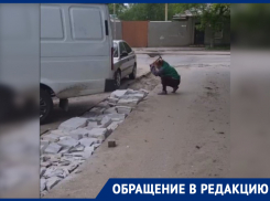 В Нахичевани по вине подрядчика затянулись сроки по благоустройству улицы после ремонта водопровода