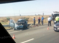 На трассе «Ростов - Таганрог» Daewoo Matiz попал под грузовик