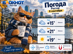 В Ростове 8 сентября будет облачно, но тепло