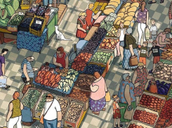 Художница из Москвы проиллюстрировала ростовский Центральный рынок