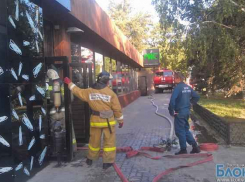 Ресторан «Рис» горит в Ростове-на-Дону