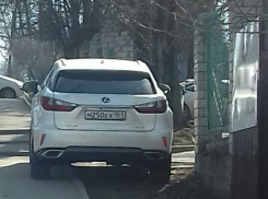 Юная автолюбительница по-хамски припарковала «Лексус» в Ростове и попала на фото