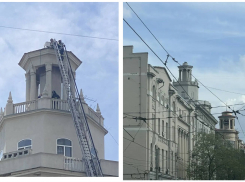В Ростове устранили последствия обрушения шпиля на Большой Садовой