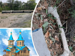 В ростовском парке Собино начали строить храм прямо на старых могилах