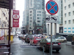Нагло припаркованные под запрещающим знаком машины вызвали бурю негодования ростовчан